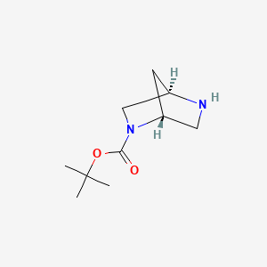 (1R,4R)-tert-Butyl 2,5-diazabicyclo[2.2.1]heptane-2-carboxylate chemical structure (CAS 134003-84-2)
