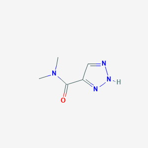 N,N-Dimethyl-1H-1,2,3-triazole-5-carboxamide chemical structure (CAS 1340167-36-3)