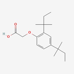 2-(2,4-Di-tert-pentylphenoxy)acetic acid chemical structure (CAS 13402-96-5)