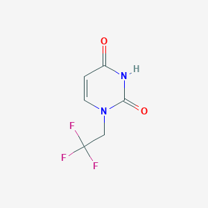 1-(2,2,2-Trifluoroethyl)pyrimidine-2,4(1H,3H)-dione chemical structure (CAS 1340213-90-2)