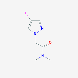 2-(4-Iodo-1H-pyrazol-1-yl)-N,N-dimethylacetamide chemical structure (CAS 1340304-97-3)