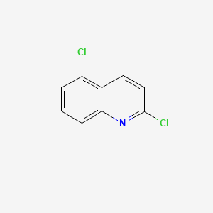 2,5-Dichloro-8-methylquinoline chemical structure (CAS 1340414-32-5)