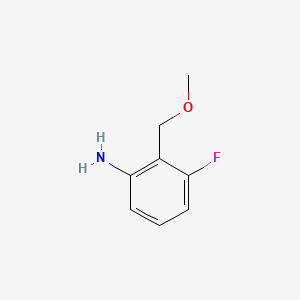 3-Fluoro-2-(methoxymethyl)aniline chemical structure (CAS 1340443-15-3)