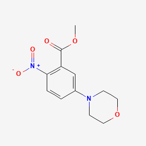 Methyl 5-morpholino-2-nitrobenzoate chemical structure (CAS 134050-75-2)