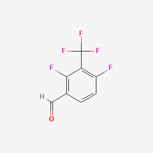 2,4-Difluoro-3-(trifluoromethyl)benzaldehyde chemical structure (CAS 134099-30-2)