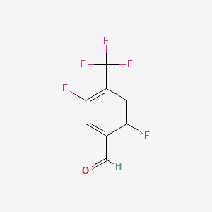 2,5-Difluoro-4-(trifluoromethyl)benzaldehyde chemical structure (CAS 134099-33-5)