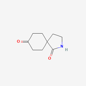 2-Azaspiro[4.5]decane-1,8-dione chemical structure (CAS 1341037-14-6)