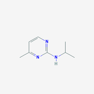 N-Isopropyl-4-methylpyrimidin-2-amine chemical structure (CAS 1341073-92-4)