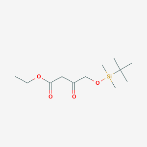 Ethyl 4-((tert-butyldimethylsilyl)oxy)-3-oxobutanoate chemical structure (CAS 1341195-54-7)