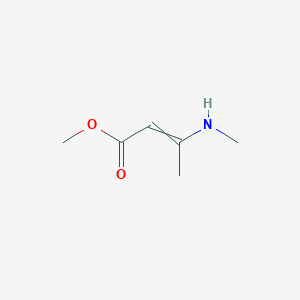 Methyl 3-(methylamino)but-2-enoate chemical structure (CAS 13412-12-9)
