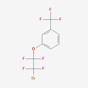 1-(2-Bromo-1,1,2,2-tetrafluoroethoxy)-3-(trifluoromethyl)benzene chemical structure (CAS 134130-31-7)