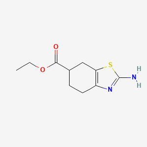 Ethyl 2-amino-4,5,6,7-tetrahydrobenzo[d]thiazole-6-carboxylate chemical structure (CAS 134136-00-8)