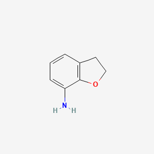 2,3-Dihydrobenzofuran-7-amine chemical structure (CAS 13414-56-7)