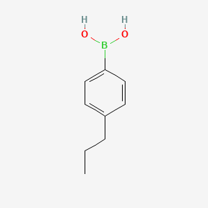 (4-Propylphenyl)boronic acid chemical structure (CAS 134150-01-9)