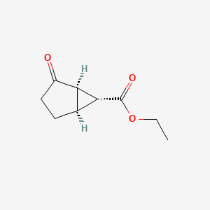 rel-Ethyl (1R,5S,6R)-2-oxobicyclo[3.1.0]hexane-6-carboxylate chemical structure (CAS 134176-18-4)