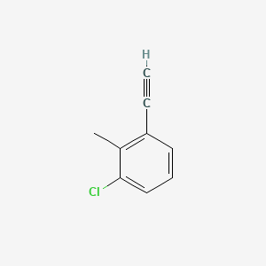 1-Chloro-3-ethynyl-2-methylbenzene chemical structure (CAS 1342063-35-7)