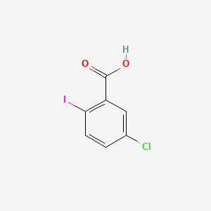 5-Chloro-2-iodobenzoic acid chemical structure (CAS 13421-00-6)