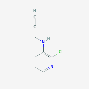 2-Chloro-N-(prop-2-yn-1-yl)pyridin-3-amine chemical structure (CAS 1342561-15-2)