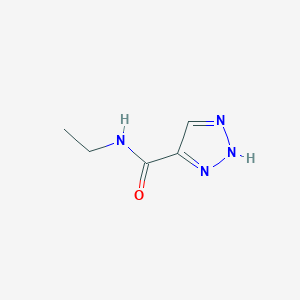 N-Ethyl-1H-1,2,3-triazole-4-carboxamide chemical structure (CAS 1342762-99-5)