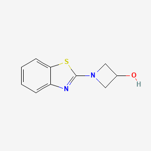1-(Benzo[d]thiazol-2-yl)azetidin-3-ol chemical structure (CAS 1342777-72-3)