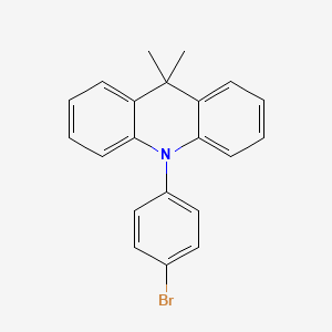 10-(4-Bromophenyl)-9,9-dimethyl-9,10-dihydroacridine chemical structure (CAS 1342892-15-2)