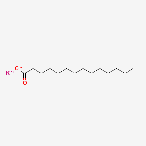Potassiummyristate chemical structure (CAS 13429-27-1)