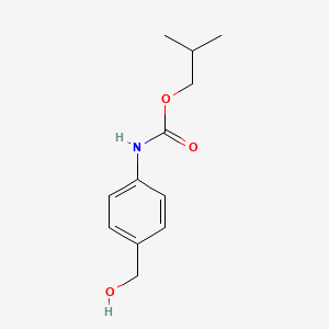 Isobutyl (4-(hydroxymethyl)phenyl)carbamate chemical structure (CAS 1342997-75-4)