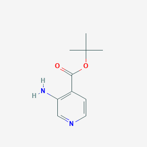 tert-Butyl 3-aminoisonicotinate chemical structure (CAS 1342998-64-4)