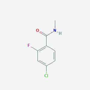 4-Chloro-2-fluoro-N-methylbenzamide chemical structure (CAS 1343038-33-4)