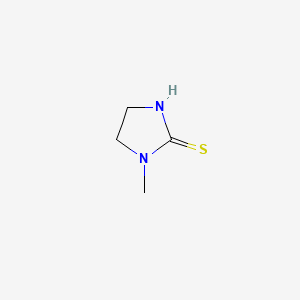1-Methyl-4,5-dihydro-1H-imidazole-2-thiol chemical structure (CAS 13431-10-2)