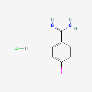 4-Iodobenzimidamide hydrochloride chemical structure (CAS 134322-01-3)