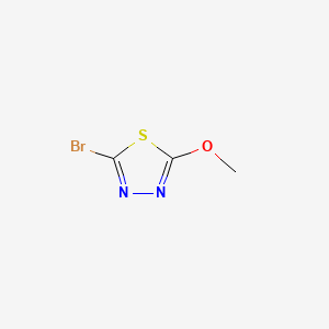 2-Bromo-5-methoxy-1,3,4-thiadiazole chemical structure (CAS 1343268-86-9)