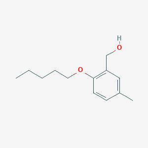 (5-Methyl-2-(pentyloxy)phenyl)methanol chemical structure (CAS 1343658-71-8)