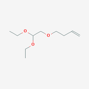 4-(2,2-Diethoxyethoxy)but-1-ene chemical structure (CAS 1343915-25-2)