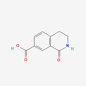 7-Isoquinolinecarboxylic acid, 1,2,3,4-tetrahydro-1-oxo- chemical structure (CAS 1343932-64-8)