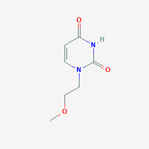 1-(2-Methoxyethyl)pyrimidine-2,4(1H,3H)-dione chemical structure (CAS 1343949-10-9)