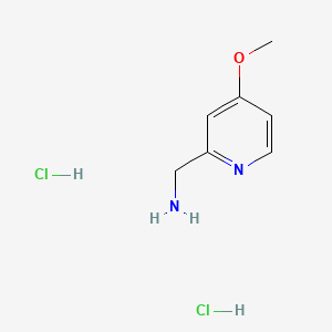 (4-Methoxypyridin-2-yl)methanamine dihydrochloride chemical structure (CAS 1344046-06-5)