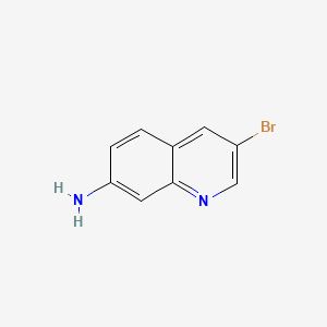 3-Bromoquinolin-7-amine chemical structure (CAS 1344046-07-6)