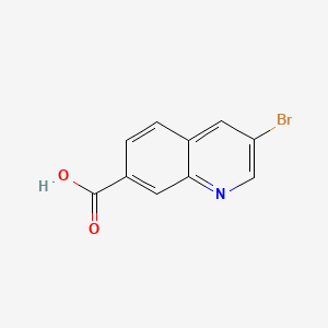 3-Bromoquinoline-7-carboxylic acid chemical structure (CAS 1344046-13-4)