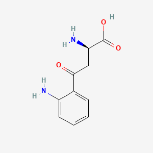 (R)-2-Amino-4-(2-aminophenyl)-4-oxobutanoic acid chemical structure (CAS 13441-51-5)