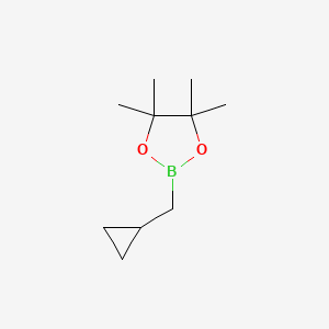 2-(Cyclopropylmethyl)-4,4,5,5-tetramethyl-1,3,2-dioxaborolane chemical structure (CAS 1344115-77-0)