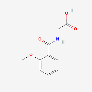 2-(2-Methoxybenzamido)acetic acid chemical structure (CAS 13443-58-8)