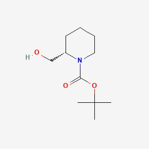 (S)-1-Boc-2-(Hydroxymethyl)piperidine chemical structure (CAS 134441-93-3)
