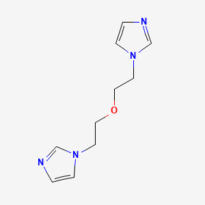 1,1'-(Oxybis(ethane-2,1-diyl))bis(1H-imidazole) chemical structure (CAS 134443-67-7)