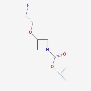 tert-Butyl 3-(2-fluoroethoxy)azetidine-1-carboxylate chemical structure (CAS 1344700-63-5)