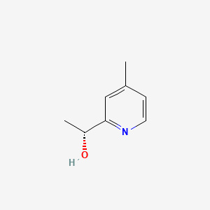 (R)-1-(4-Methylpyridin-2-yl)ethanol chemical structure (CAS 1344940-29-9)