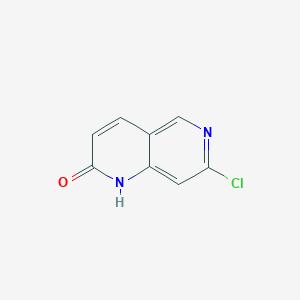 7-Chloro-1,6-naphthyridin-2(1H)-one chemical structure (CAS 1345091-18-0)