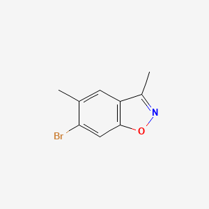 6-Bromo-3,5-dimethylbenzo[d]isoxazole chemical structure (CAS 1345119-01-8)