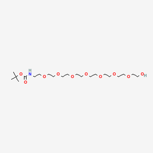 tert-Butyl (23-hydroxy-3,6,9,12,15,18,21-heptaoxatricosyl)carbamate chemical structure (CAS 1345337-22-5)