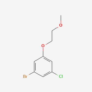 1-Bromo-3-chloro-5-(2-methoxyethoxy)benzene chemical structure (CAS 1345471-20-6)